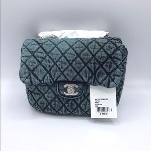 chanel denim backpack